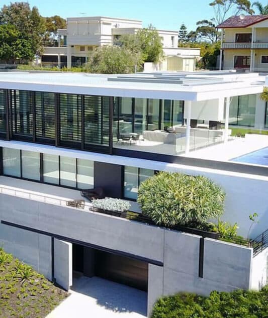 180 Airfoil 
Custom motorised sliding panels. Mosman Park WA